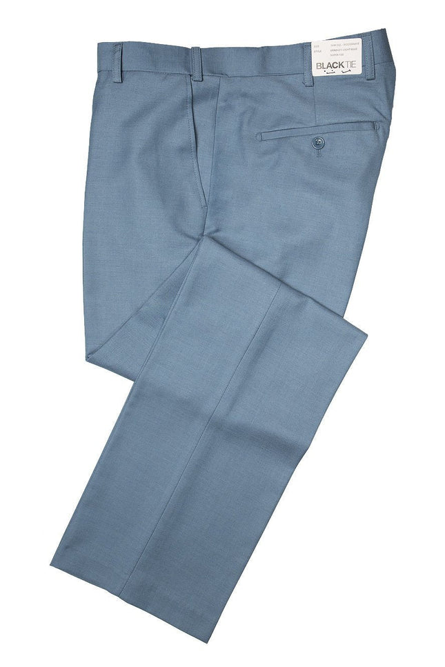 "Bradley" Light Blue Luxury Wool Blend Suit Pants-Mens Pants-Tux-USA-44-32-Modern-Urbanheer
