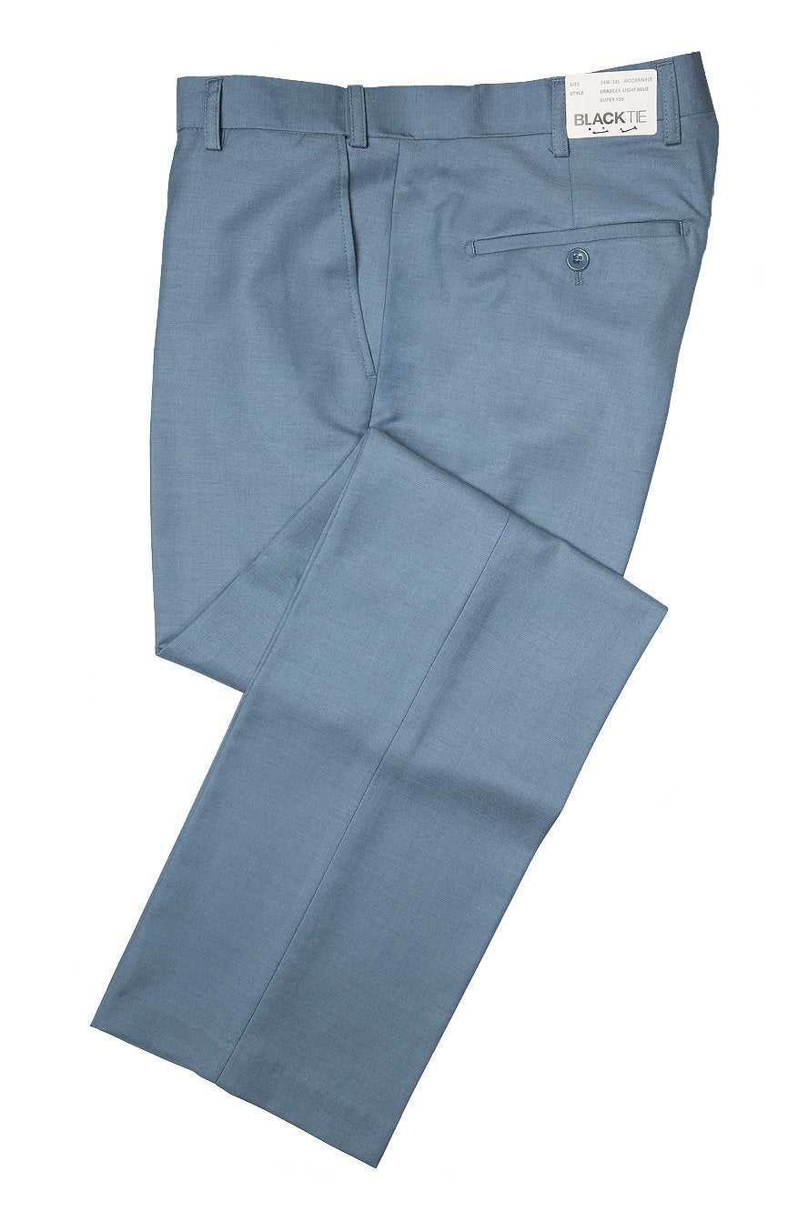 "Bradley" Light Blue Luxury Wool Blend Suit Pants-Mens Pants-Tux-USA-28-30-Modern-Urbanheer