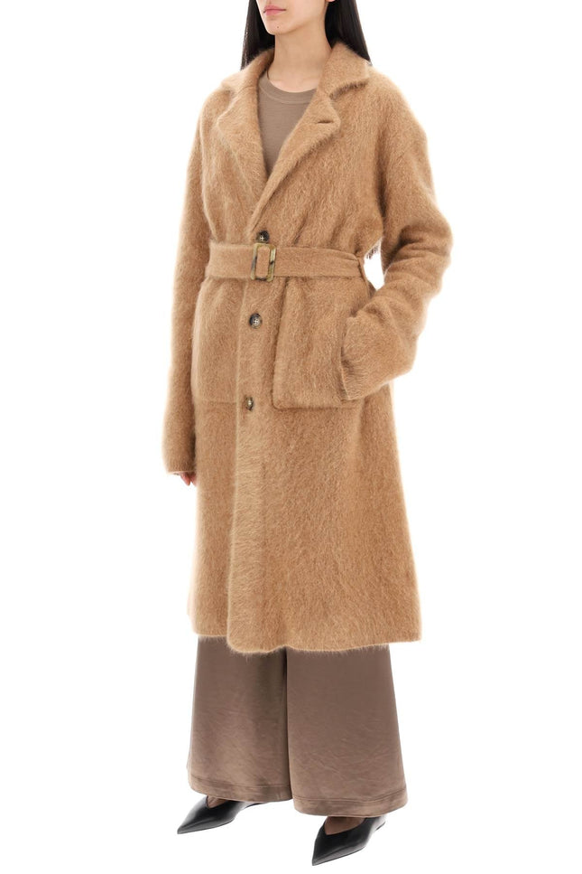 brushed cashmere coat