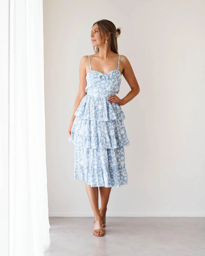 Martha Dress-Blue Floral-Dress-Twosisters The Label-S-Urbanheer