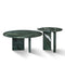 Green Natural Marble Nesting Coffee Table Set