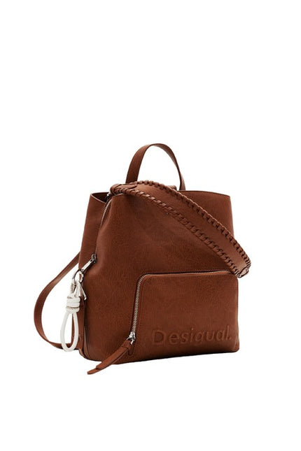 Desigual Women Bag-Accessories Bags-Desigual-brown-Urbanheer