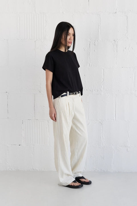 The Lanie Top | Everyday Cotton T-Shirt BLACK-T-Shirt-MOD REF-S-BLACK-Urbanheer
