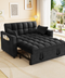 Modern Velvet Sleeper Sofa Bed