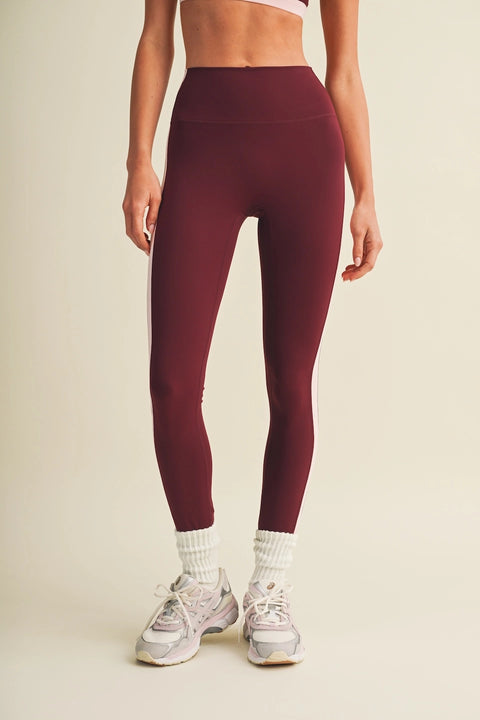 Side Contrast Block Legging