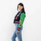 Wild And Free Cropped Varsity Jacket-Jacket-First Row-NAVY-S-Urbanheer