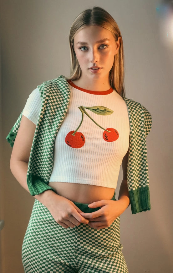 Trent Tiny Embroidery Pointelle Tee-T-Shirt-Saint Geraldine-XS-Urbanheer