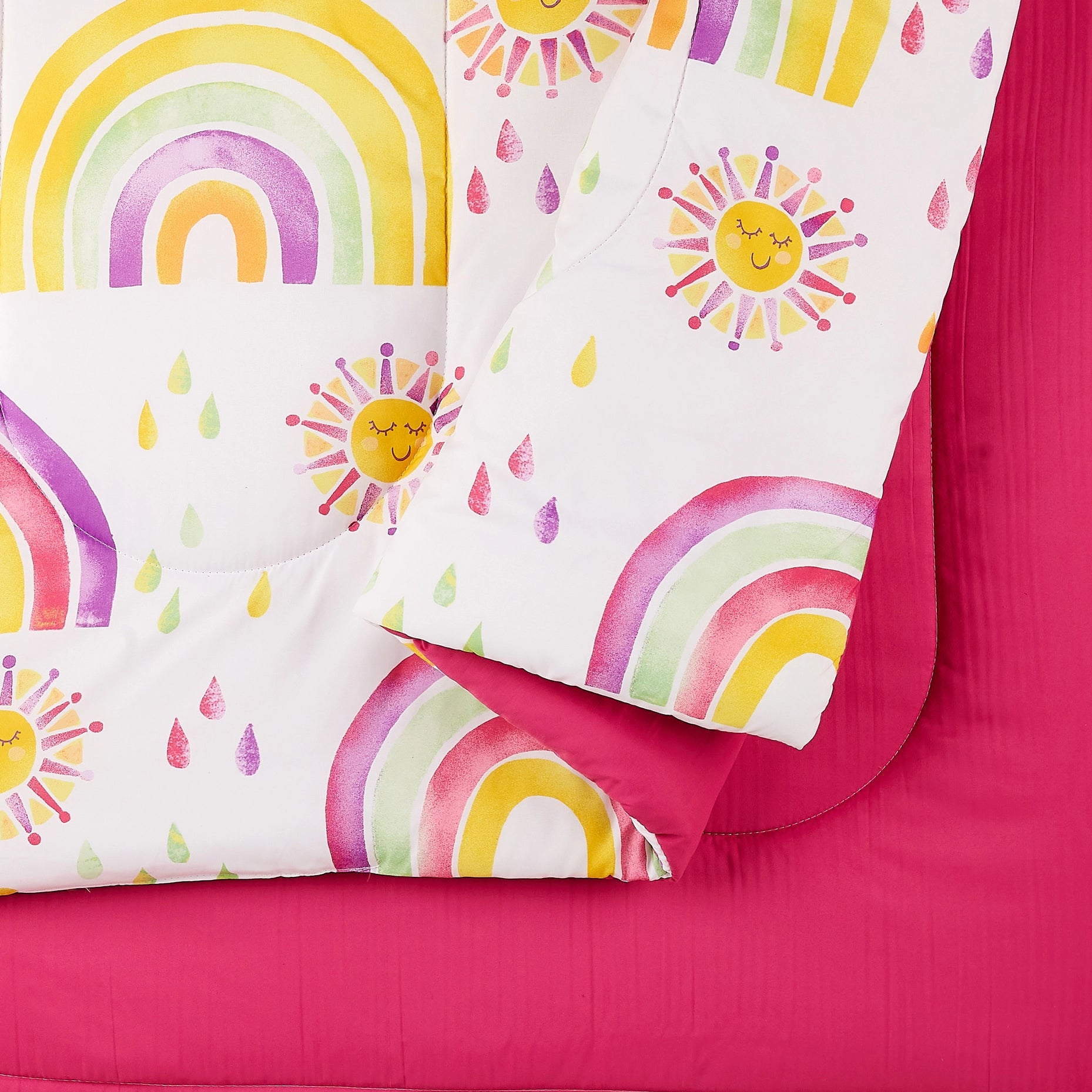 Rainbows & Suns Comforter Set (2Pc/3Pc) By Urban Playground-peking handicraft-T/TXL-Urbanheer