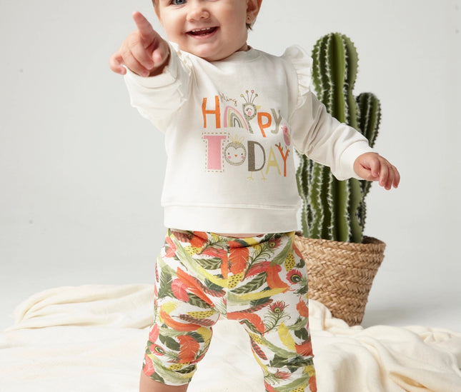 Baby Girl'S Sweatshirt in Stretch Cotton Fleece-UBS2-Urbanheer