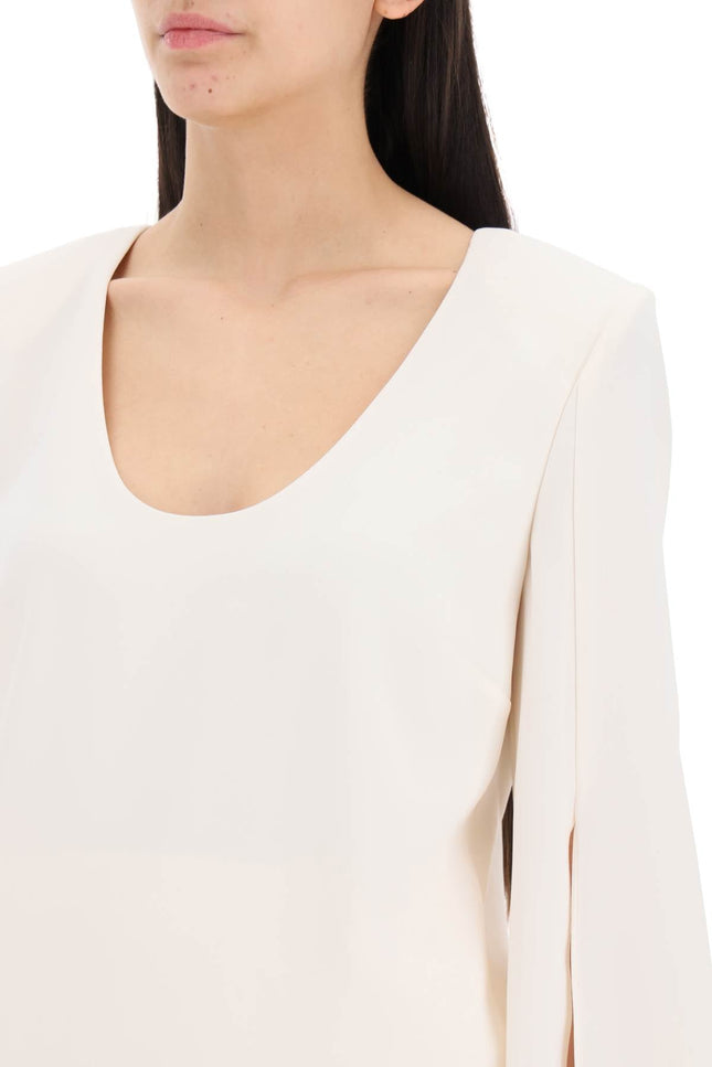 "Cady Top With Flared Sleeve" - White