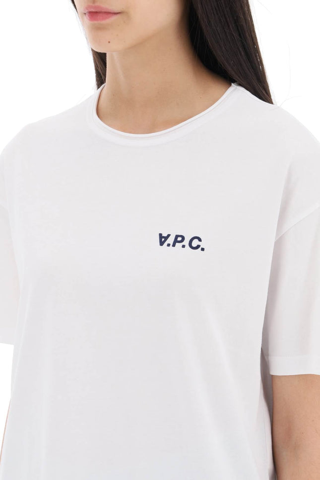 'Carol' Boxy T-Shirt With Logo Print