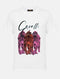 Cavalli Class White Three Tiger Cotton Women Top