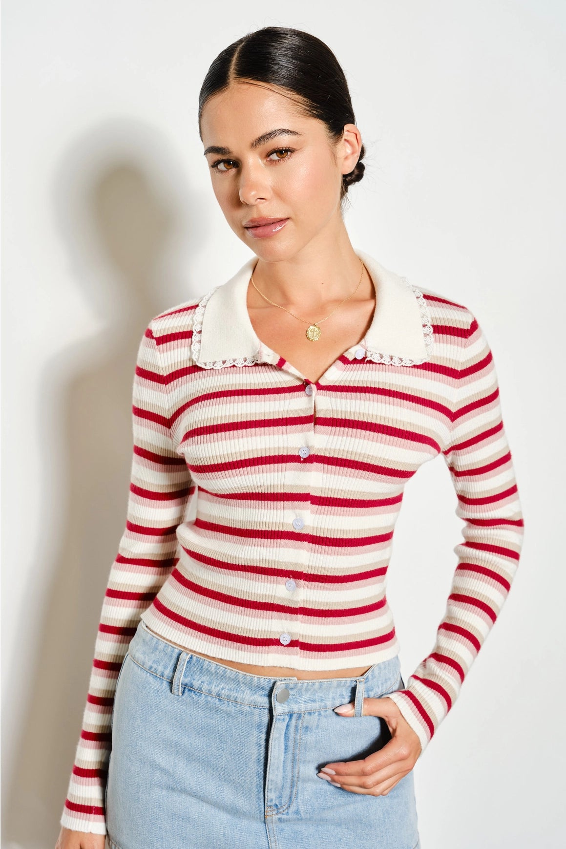 Presley Striped Cardigan