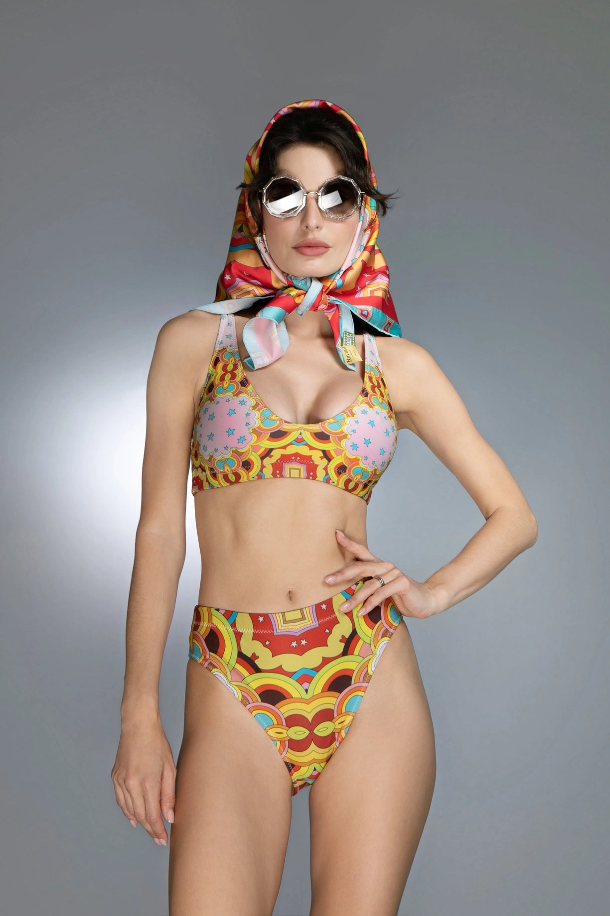 Psychedelic Clouds Red - Bikini-Nuvula-XS-Urbanheer