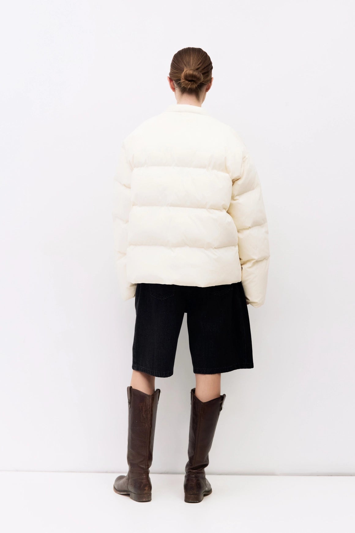 The Mila Jacket | Puffer Jacket with Neck Tie Detail