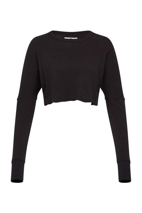 Black Beverley Cropped Knit-Wolfe Co. Apparel and Goods®-M-Urbanheer