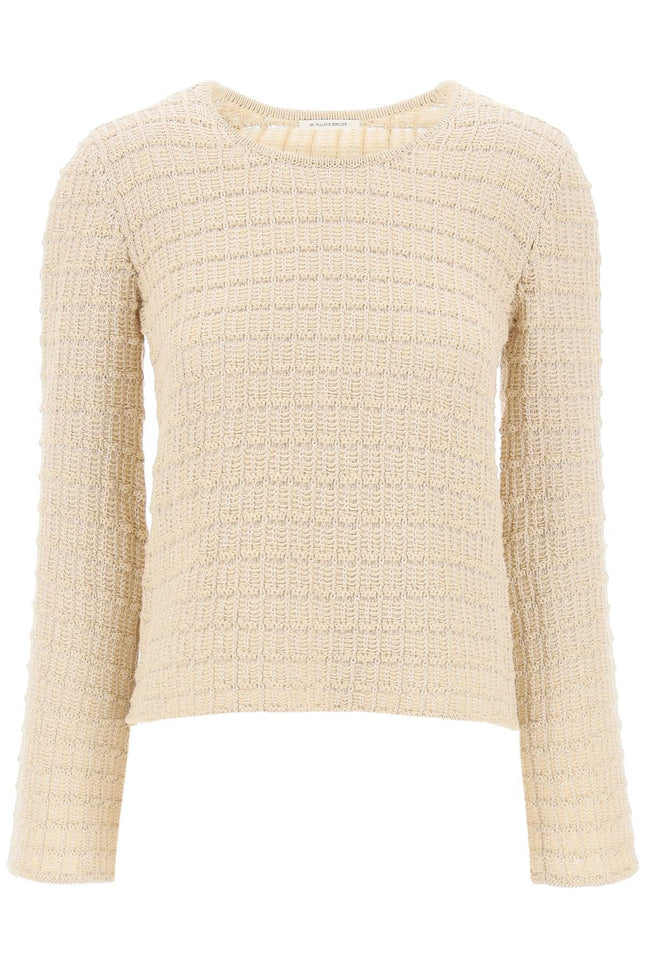 "Charmina Cotton Knit Pullover - Beige