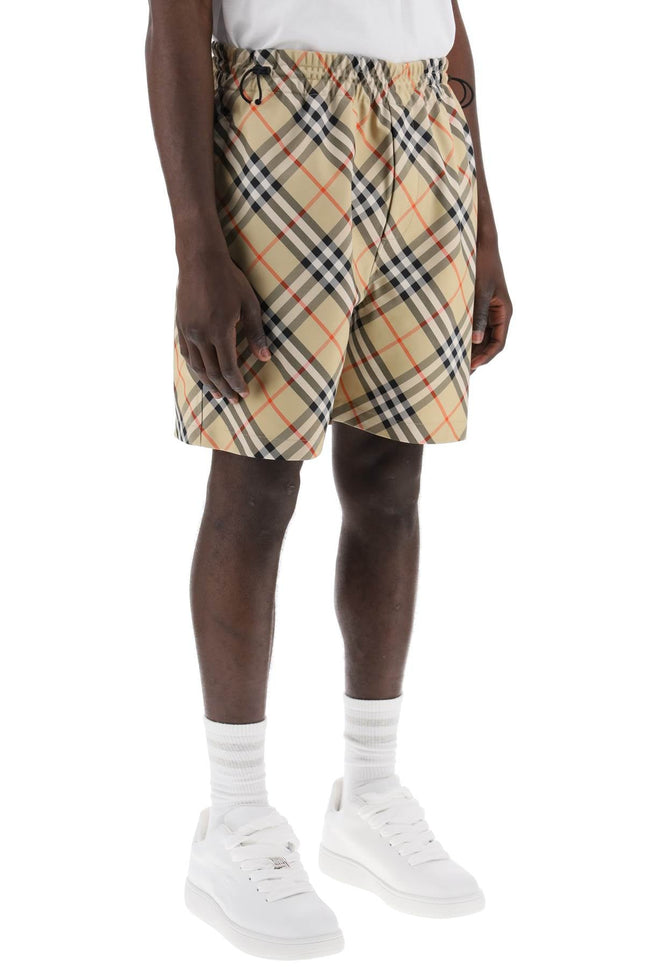 checkered bermuda shorts