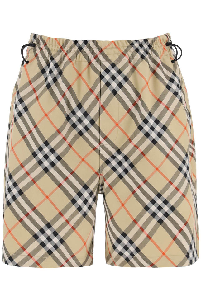 checkered bermuda shorts