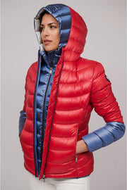 Henry Arroway Clarise Women Puffer Jacket-Puffer Jacket-Henry Arroway-Red-XS-Urbanheer