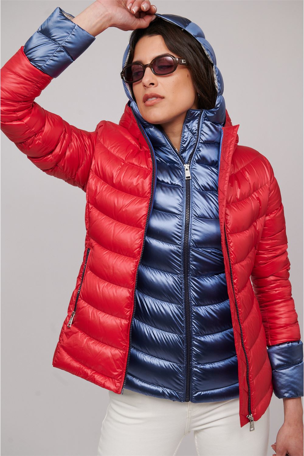 Henry Arroway Clarise Women Puffer Jacket-Puffer Jacket-Henry Arroway-Red-XS-Urbanheer