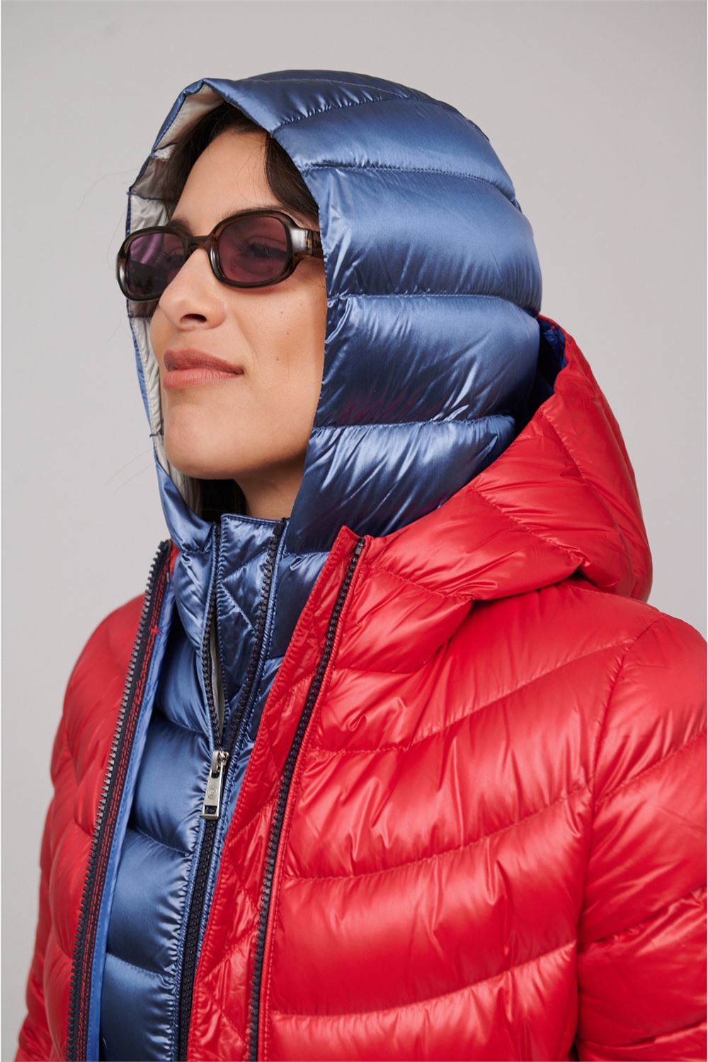 Henry Arroway Clarise Women Puffer Jacket-Puffer Jacket-Henry Arroway-Red-XS-Urbanheer