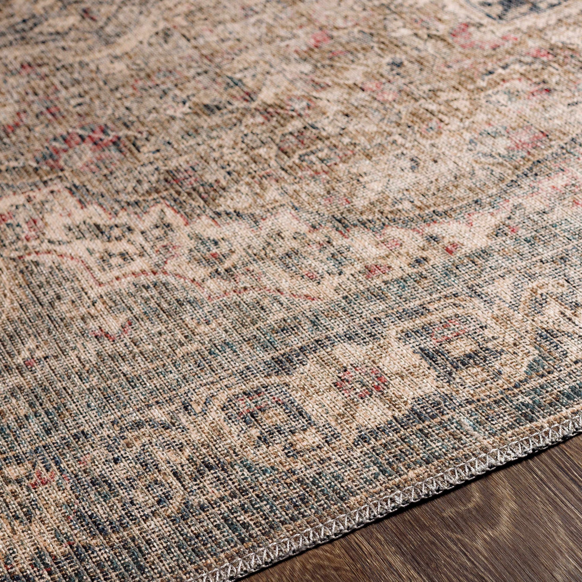 Dusty Sage Greenpoint Medallion Washable Area Rug-Rugs-Hauteloom-2'7" x 7'3" Runner-Urbanheer