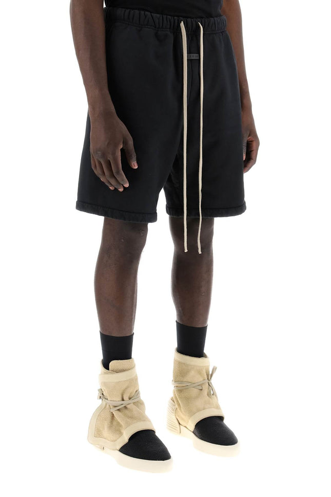 cotton terry sports bermuda shorts