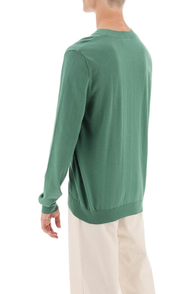 crew-neck cotton sweater