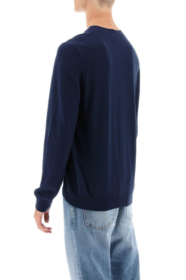 crew-neck cotton sweater