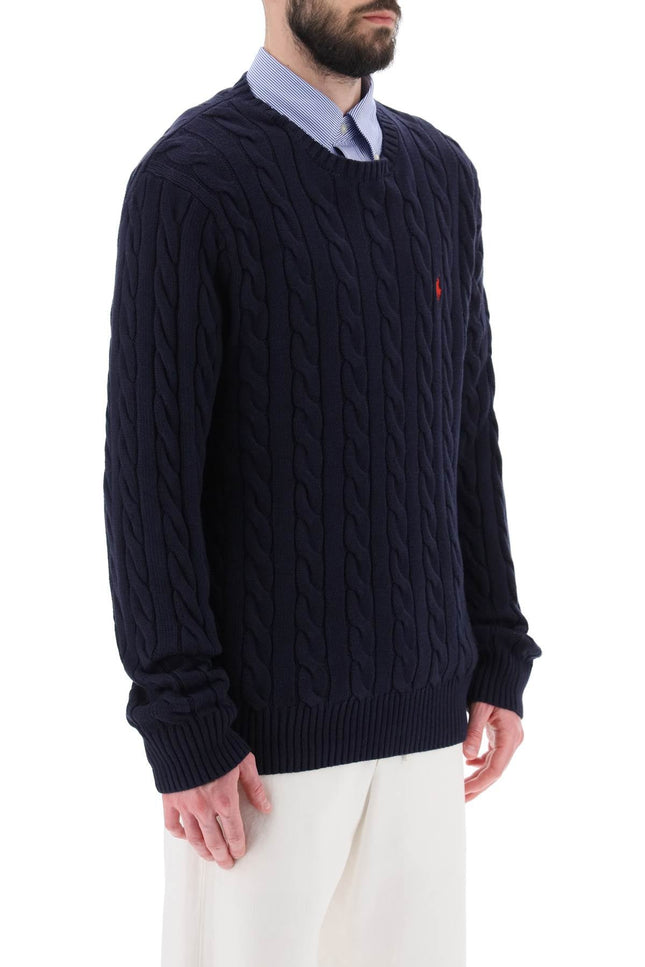crew-neck sweater in cotton knit