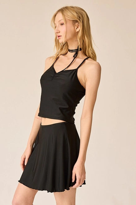 Clara Knit Top And Skort Set-Top and Skort-Papermoon-S-Urbanheer