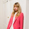 Timeless Fitted Blazer Jacket with Gold Double-Breasted Buttons Fuchsia-Jacket-Attentif Paris-S-Urbanheer