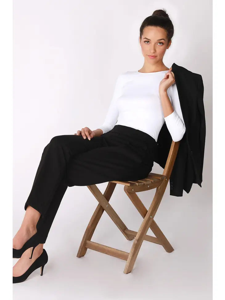 Active Crew Neck Top-Clothing - Women-NIKIBIKI-Black-XS-Urbanheer