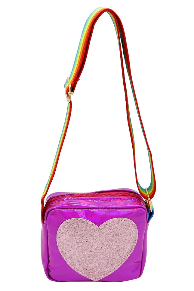 Heart Purse-Sparkle Sisters By Couture Clips-Dark Pink-Urbanheer