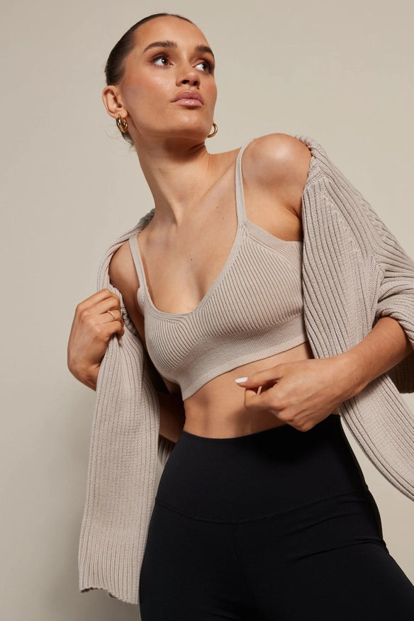 Kylie Knit Bralette (Clay)-Bralette-All Fenix-S-Urbanheer