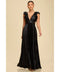 Metallic Pleated Maxi Dress