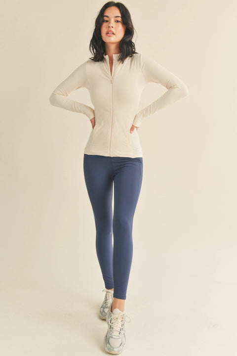 Butter Soft Fitted Jacket With Pockets - Cream-Clothing - Women-Kimberly C-Cream-S-Urbanheer