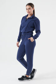 Sleek Pullover Midnight Blue-Pullover-Nux Active-M-Urbanheer