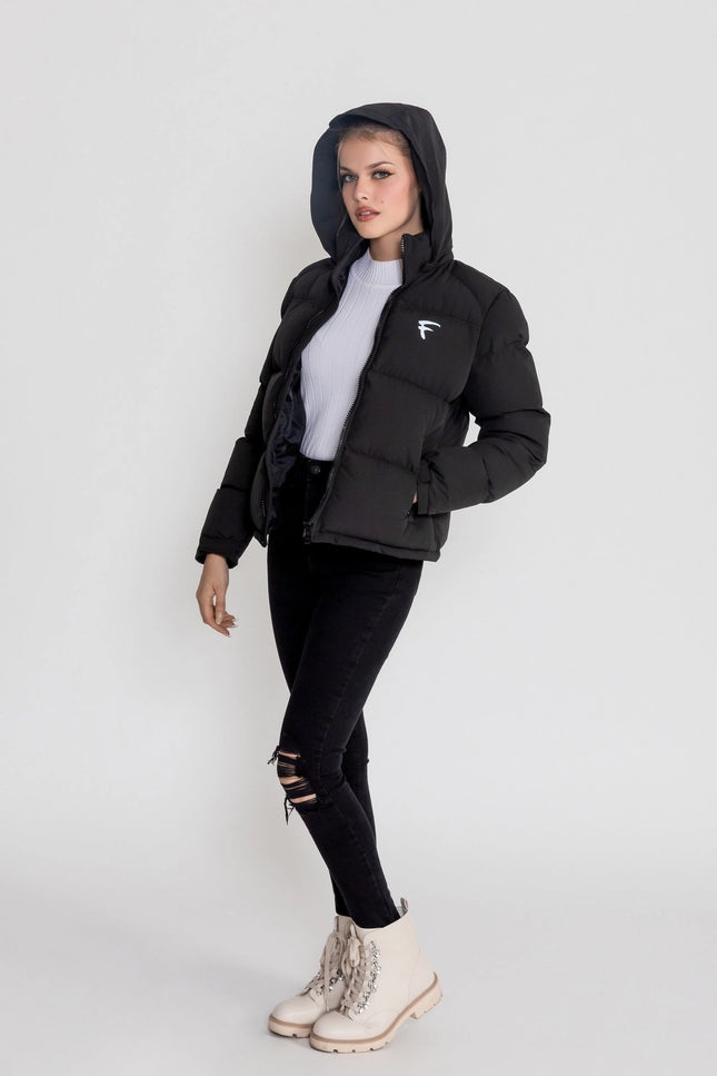 Women'S Vail Winter Puffer Insulated Down Hooded Jacket-Fadcloset-Urbanheer