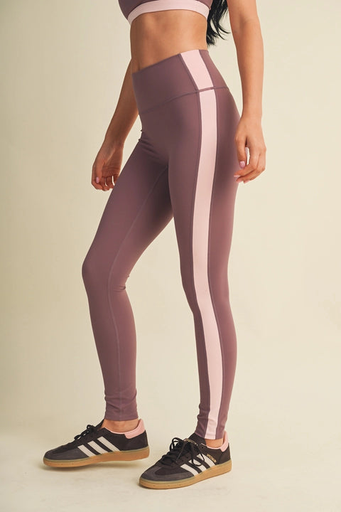 Side Contrast Block Legging