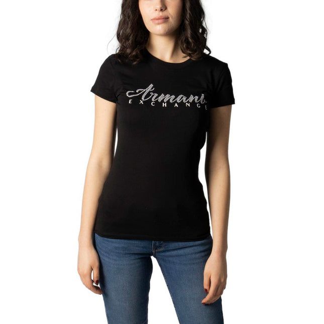 Armani Exchange Women T-Shirt-Armani Exchange-black-XS-Urbanheer