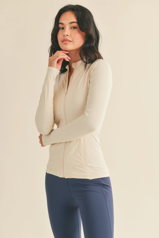 Butter Soft Fitted Jacket With Pockets - Cream-Clothing - Women-Kimberly C-Urbanheer