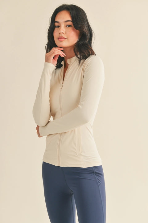 Butter Soft Fitted Jacket With Pockets - Cream-Clothing - Women-Kimberly C-Cream-S-Urbanheer