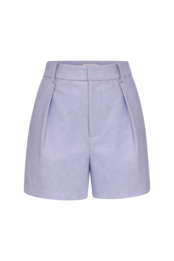 Faux-Ever Leather™ Pleated Shorts-Shorts-Avec Les Filles-Urbanheer