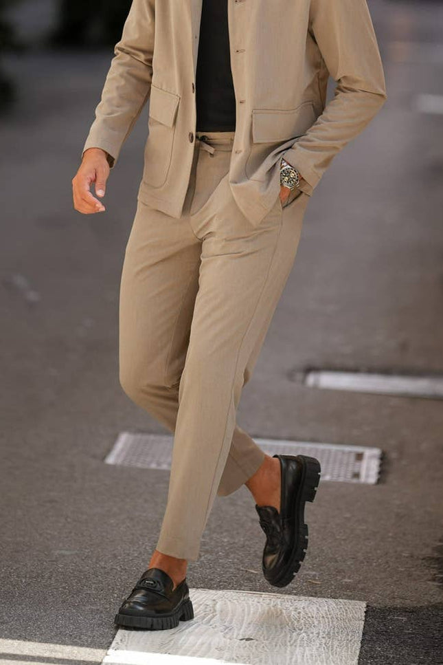 Slim-Tailored Pants With Drawstring-Clothing - Men-Donato-S-Urbanheer