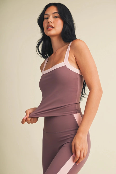Contrast Block Tank Top