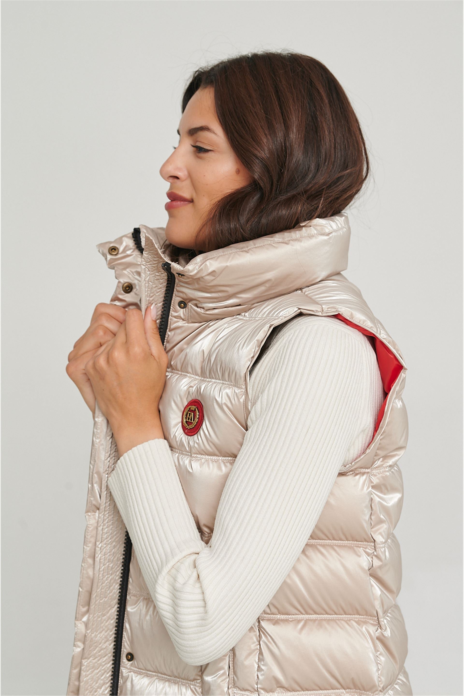 DAKOTA WOMAN LONG VEST CHAMPAGNE-Vest-Henry Arroway-XS-CHAMPAGNE-Urbanheer