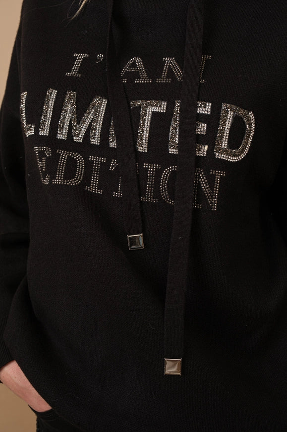 I Am Limited Edition Soft Hoodie Sweater Black-Sweater-Blue B-BLACK-S-Urbanheer