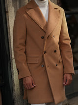 Double Breasted Overcoat Camel